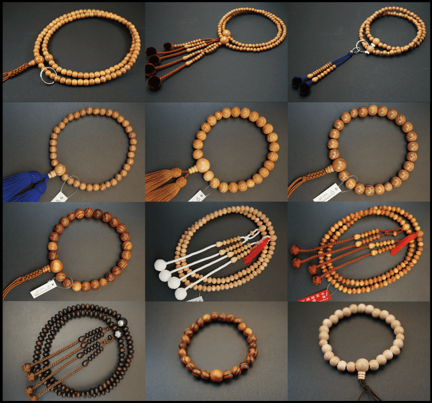 持込み木材で作る数珠の製作例